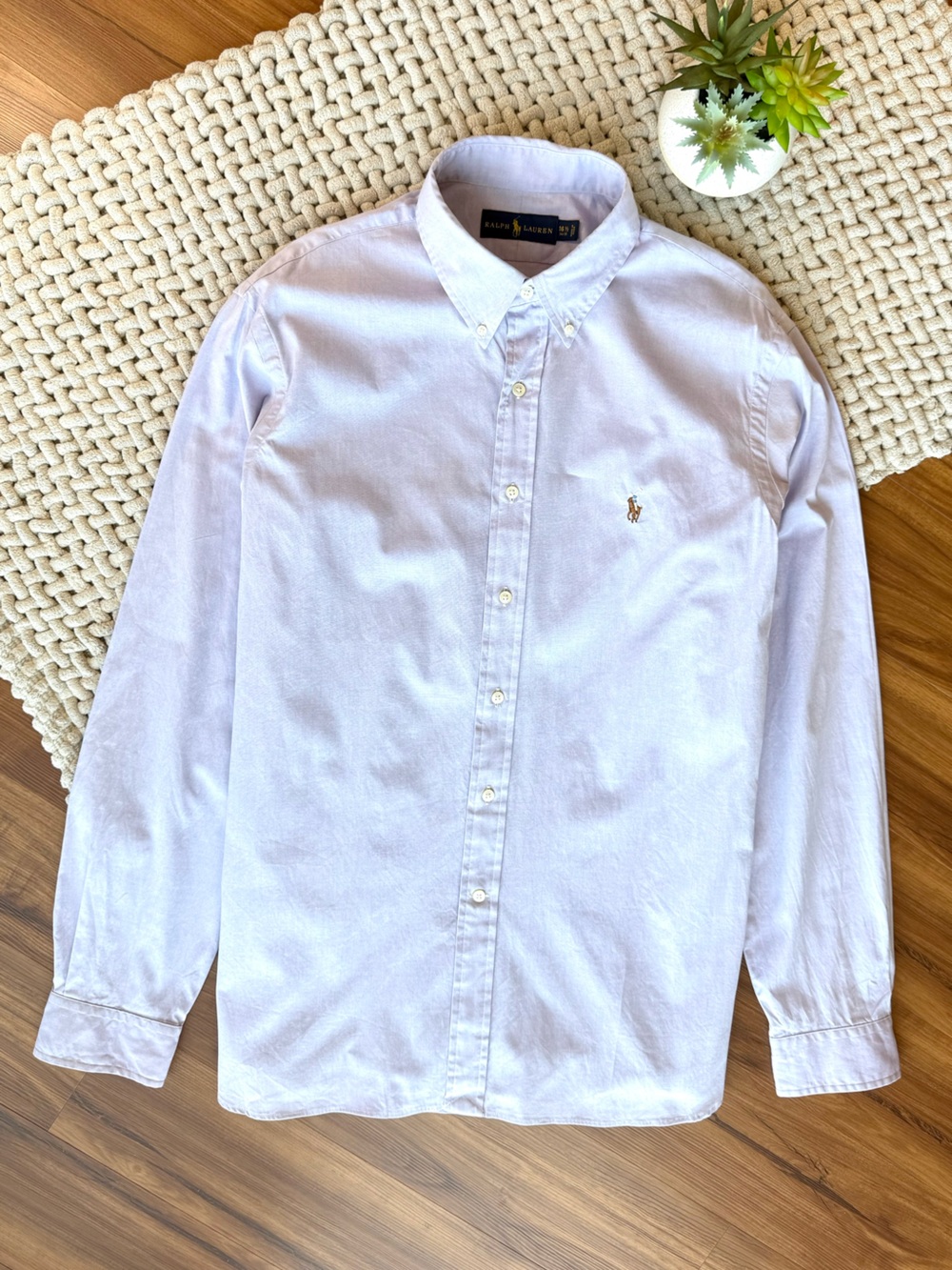 Polo Ralph Lauren | Men's Iconic Oxford Shirt in Thistle | 16.5 34/35